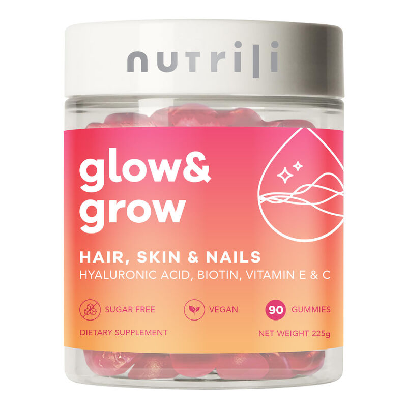 nutrili glow and grow  sugar free gummies supplement