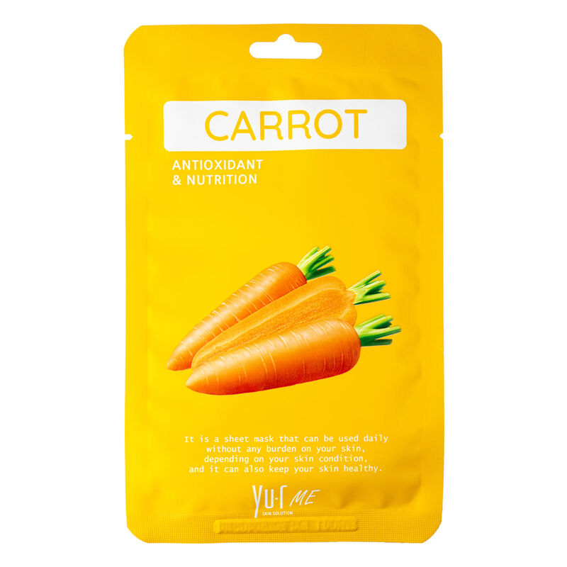 yurskin me carrot sheet mask