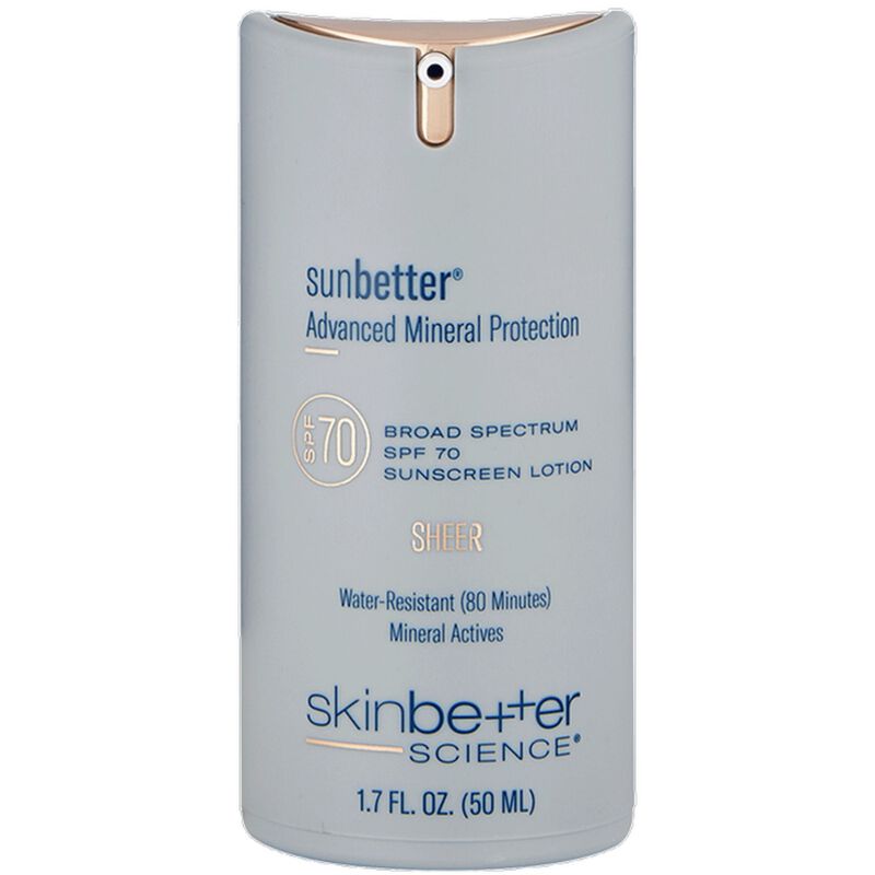 skinbetter science sunbetter sheer spf 70 sunscreen lotion