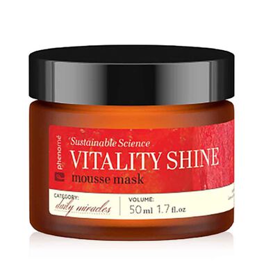 phenome sustainable science vitality shine mousse mask