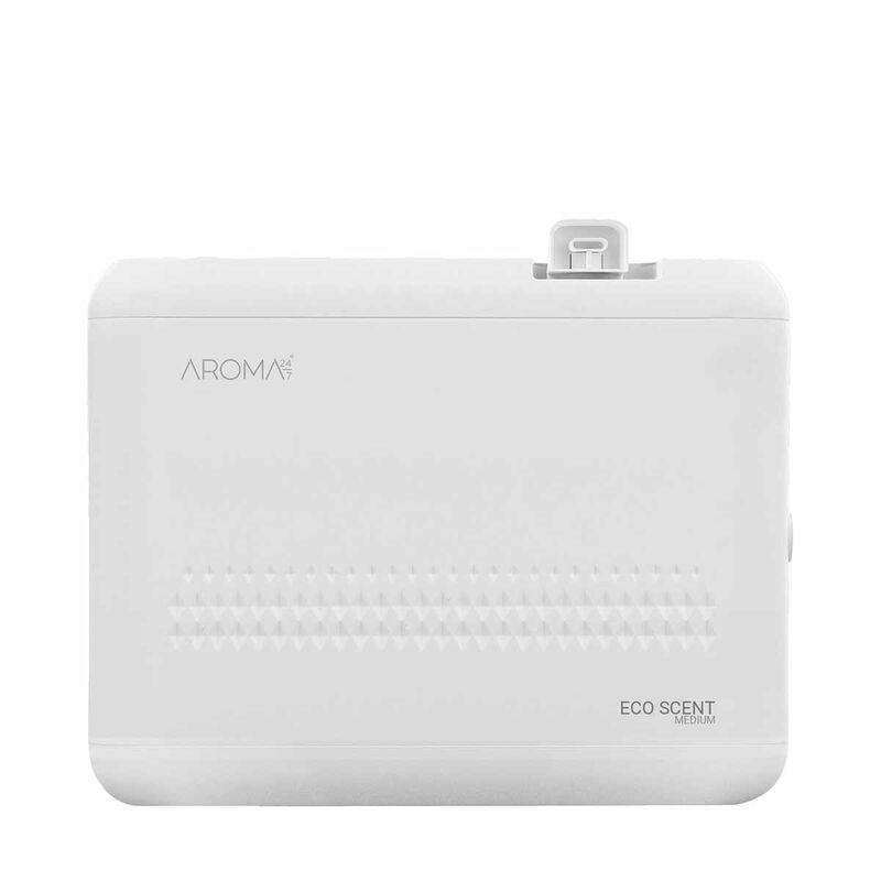 aroma 24/7 scent electric diffuser ecoscent 1000cbm white