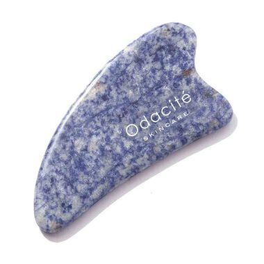 odacite crystal contour gua sha blue sodalite