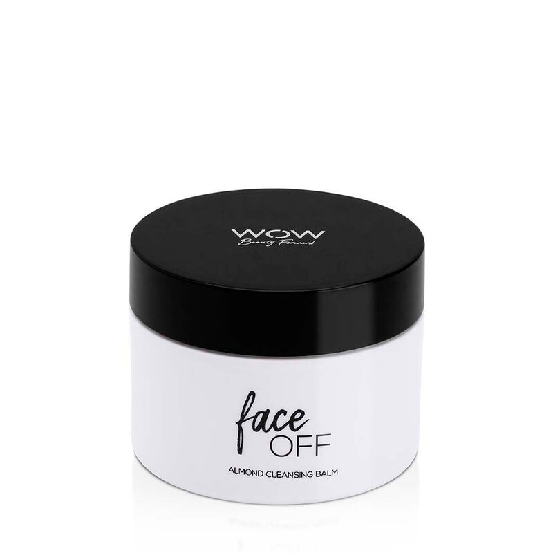 wow beauty face off  almond cleansing balm