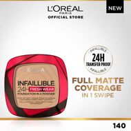 L'Oreal Paris Infaillible 24H Fresh Wear Foundation In A Powder 140 Golden Beige