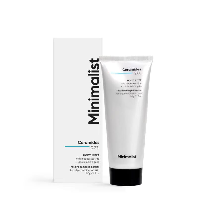 minimalist ceramides 0.3% madecassoside oily face cream