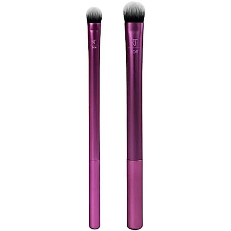 real techniques instapop eye brush eyeshadow duo, purple, 2 count