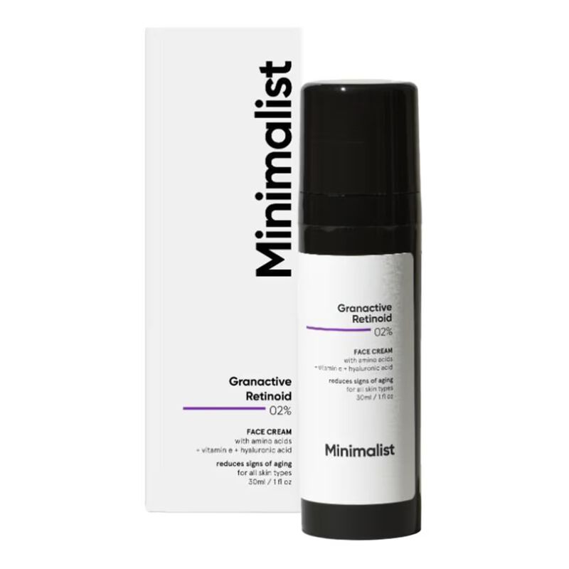 minimalist granactive retinoid 02% face cream