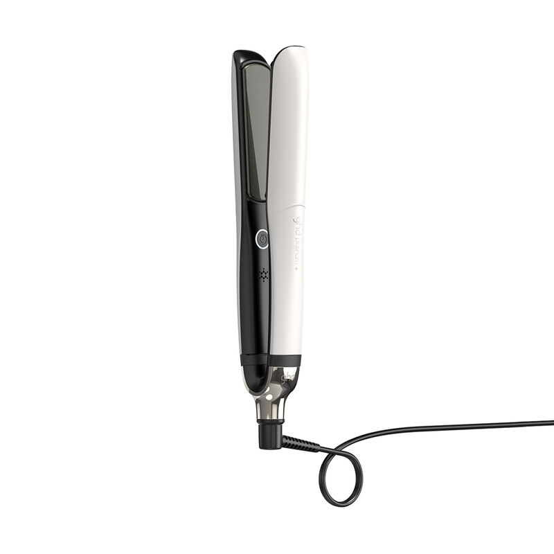 ghd platinum hair straightener in white