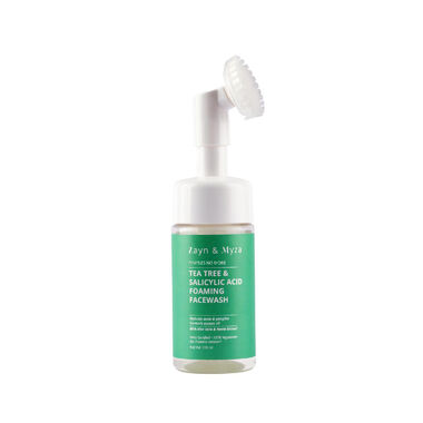 zayn and mayza tea tree and salicylic acid foaming face wash for women