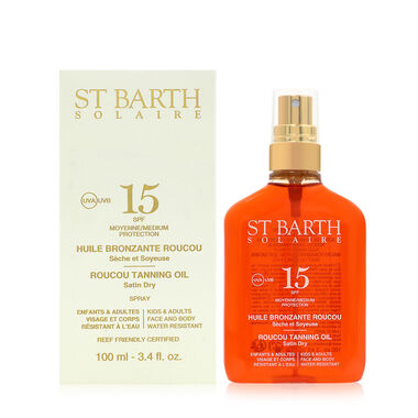 st barth roucou tanning oil spf 15