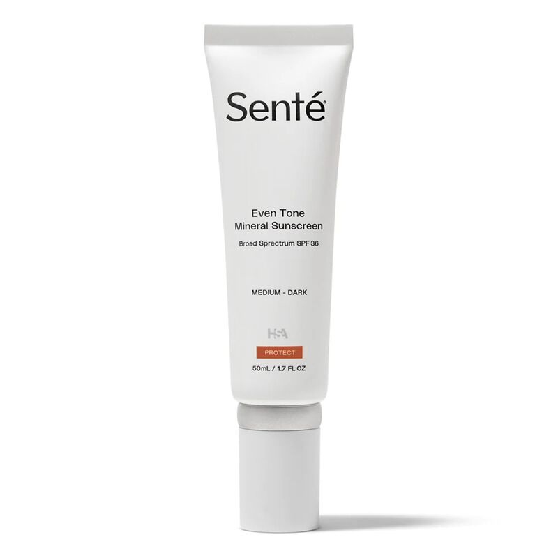 sente even tone mineral sunscreen spf 36